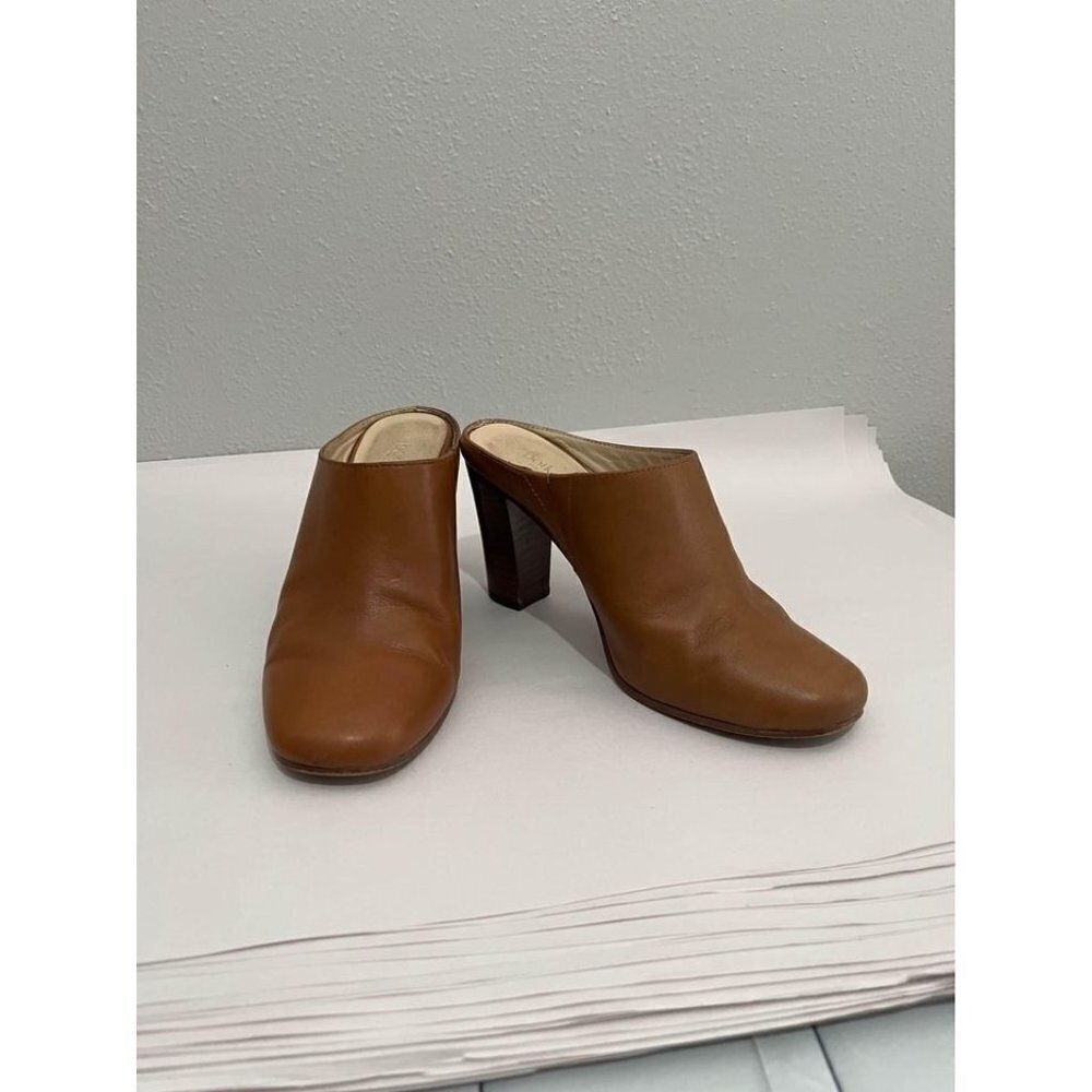 Botkier New York Sherry Leather Mules Booties In Brown Size 6